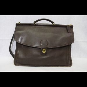 COACH Beekman Briefcase, Dark Brown Leather #5266